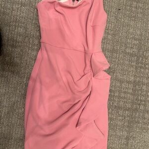 Hello Molly One Shoulder Pink Dress